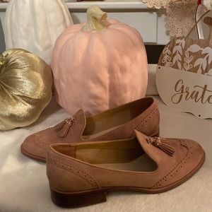 Aldo Wingtip Loafers Brushed Leather